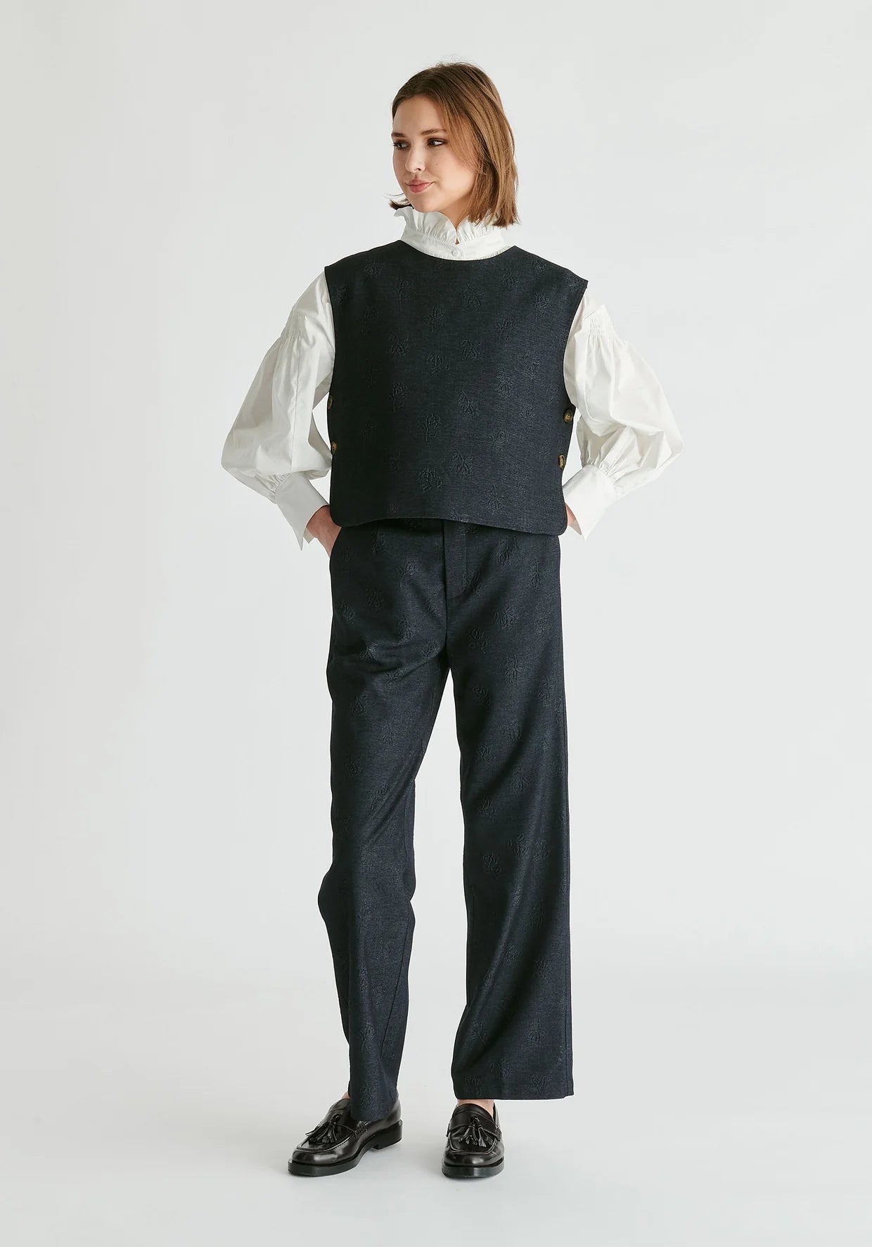 PANTALONES EFECTO VAQUERO DARK DENIM