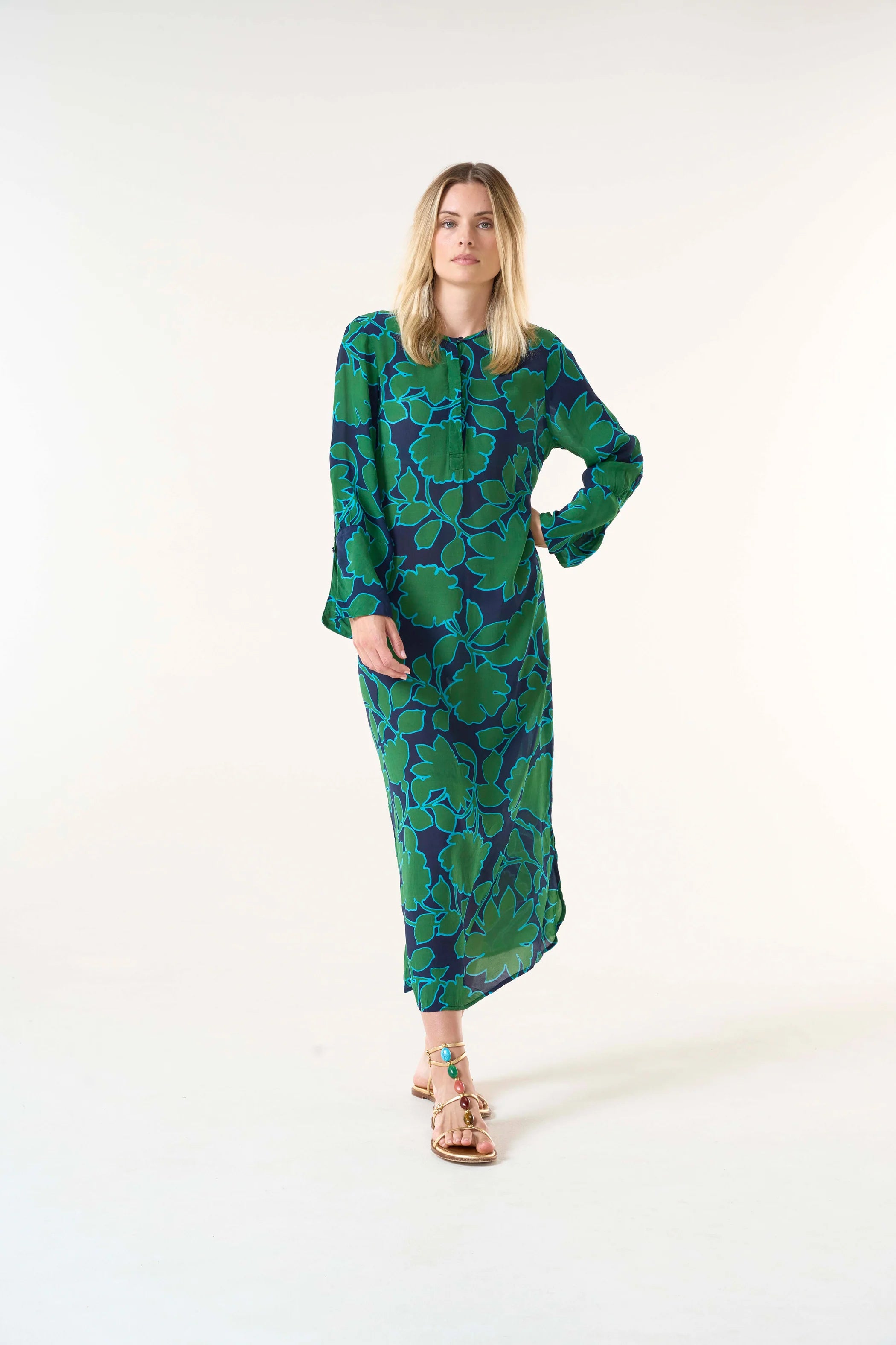 VESTIDO LONG GENIE PORTO VECCHIO GREEN