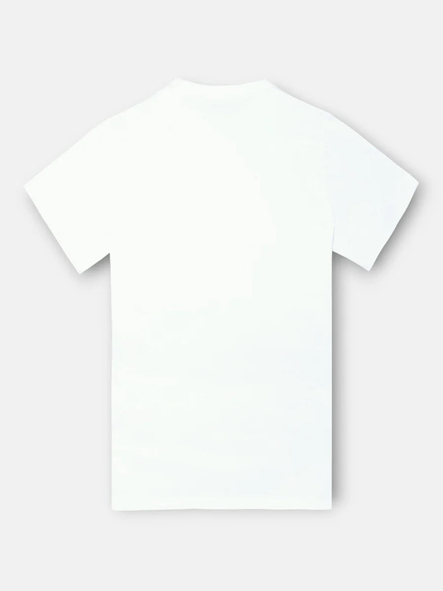 CAMISETA MINILOGO PARCHE BLANCA
