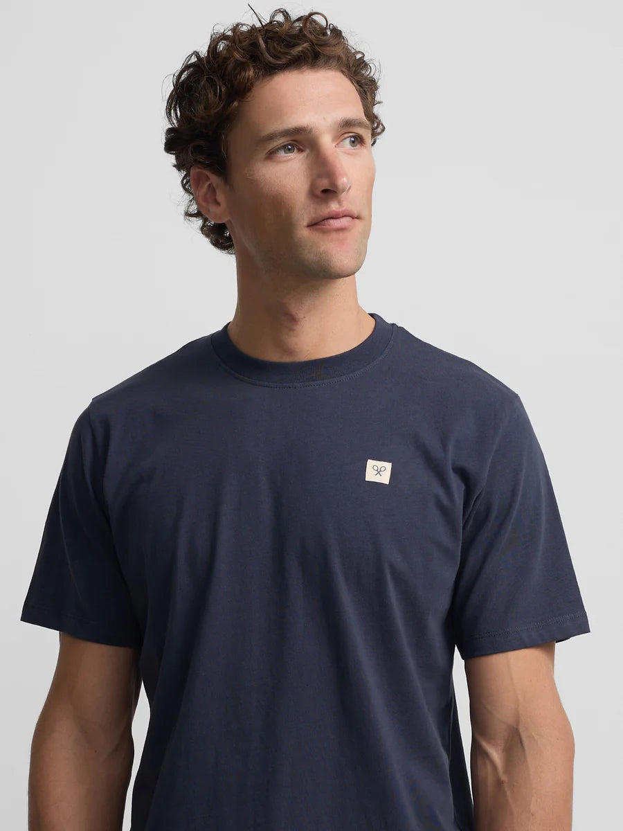 CAMISETA MINILOGO PARCHE AZUL MARINO