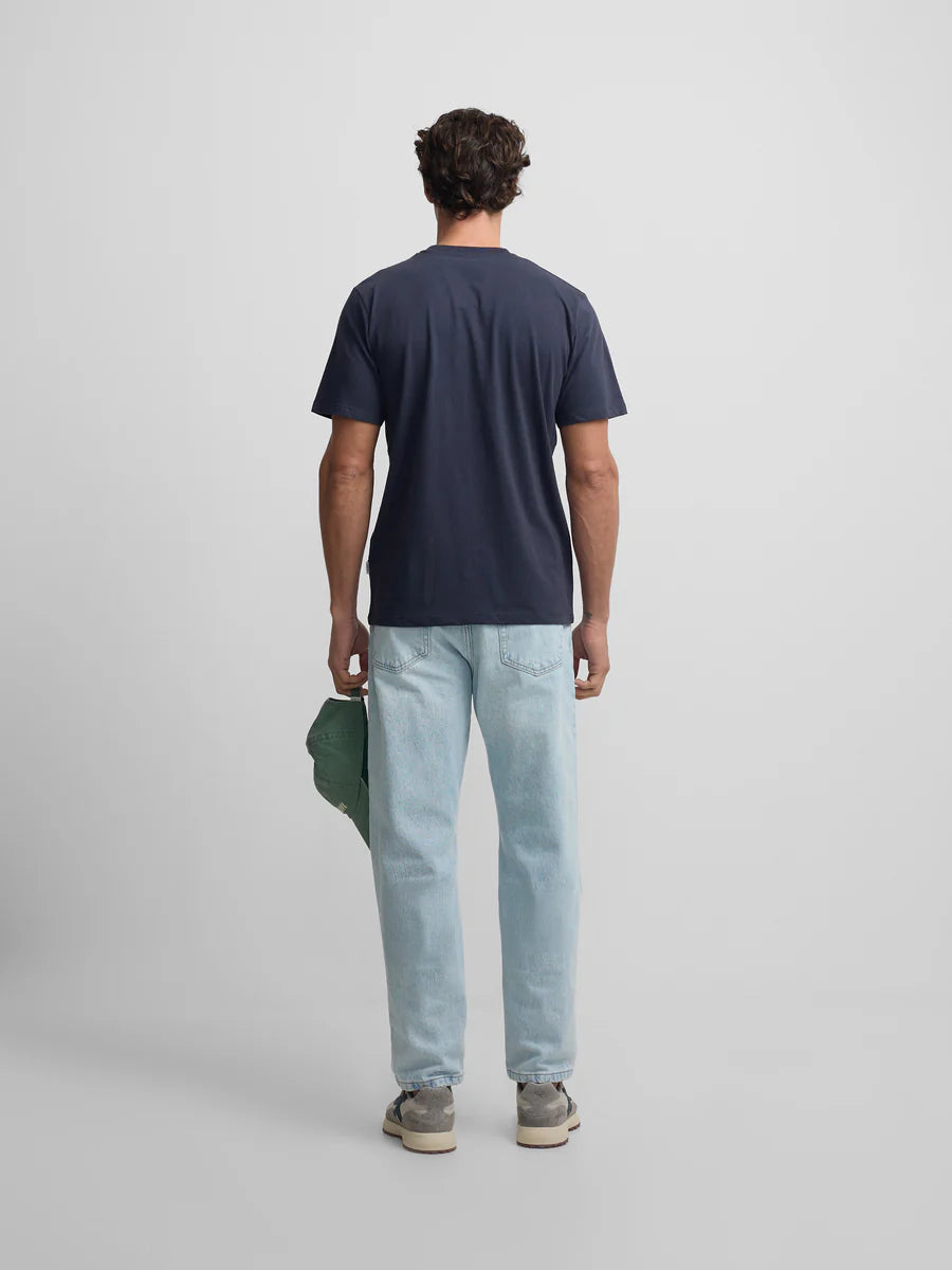 CAMISETA MINILOGO PARCHE AZUL MARINO