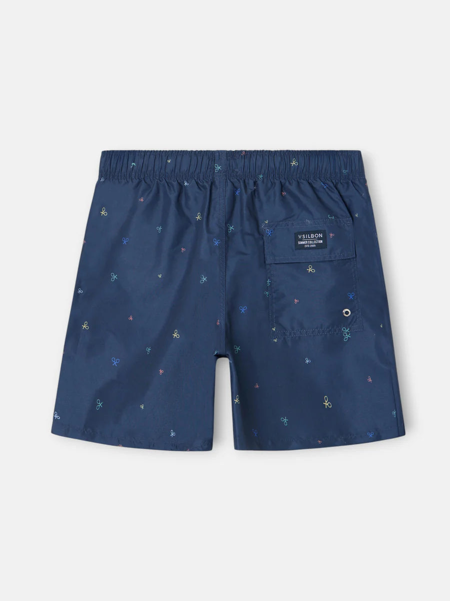 BAÑADOR MULTIRAQUETAS COLORES AZUL MARINO