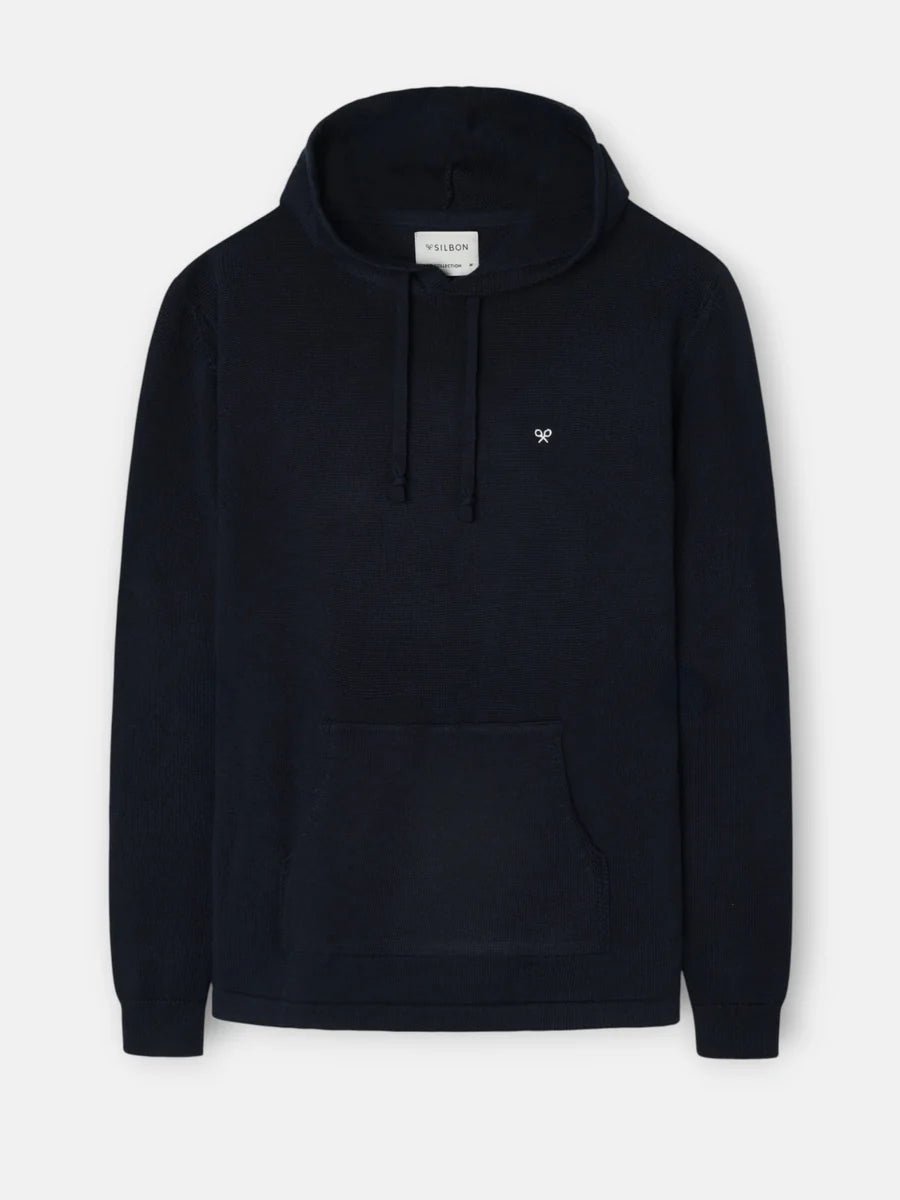 JERSEY LISO CAPUCHA AZUL MARINO