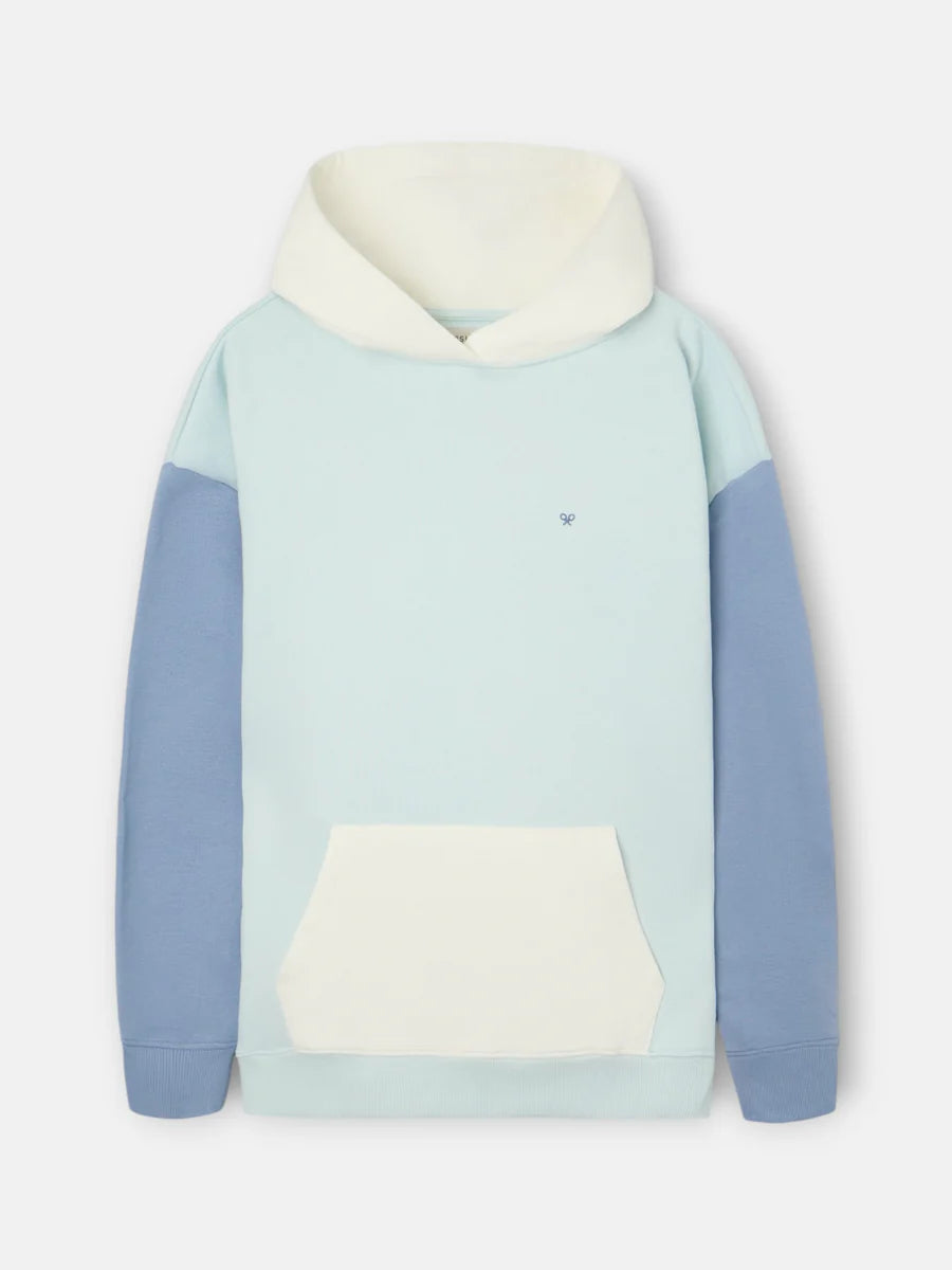 SUDADERA CAPUCHA MULTICOLOR AGUAMARINA