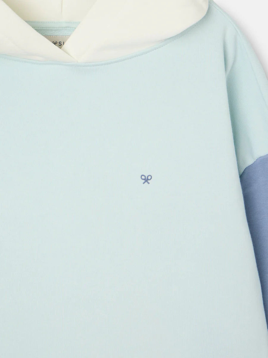 SUDADERA CAPUCHA MULTICOLOR AGUAMARINA