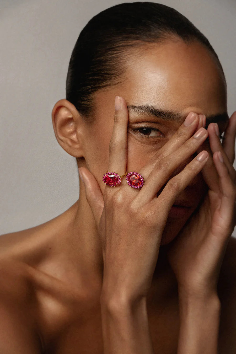 ANILLO RAFAELA NARANJA ROJIZO