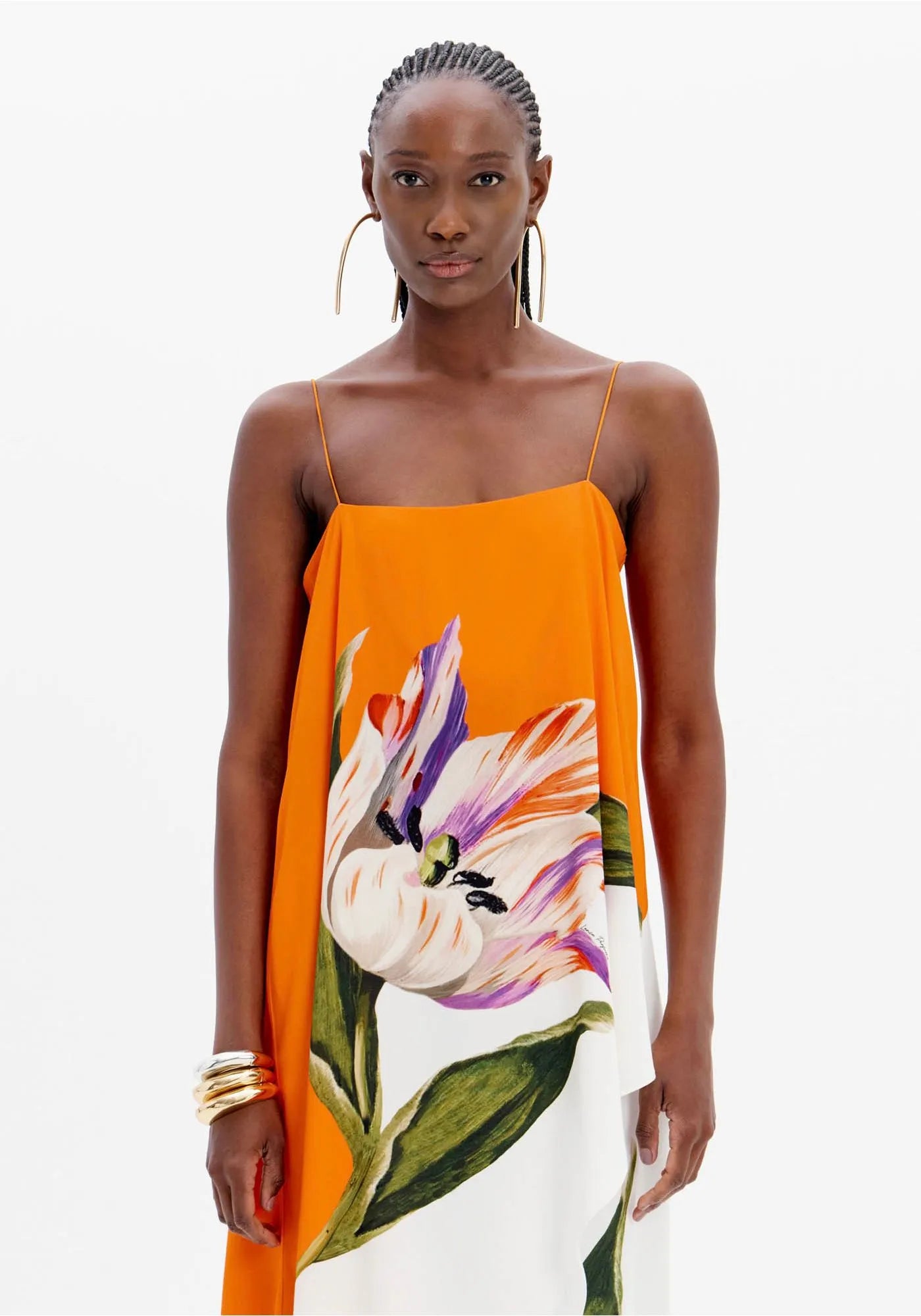 BLUSA ASIMÉTRICA ESTAMPADA