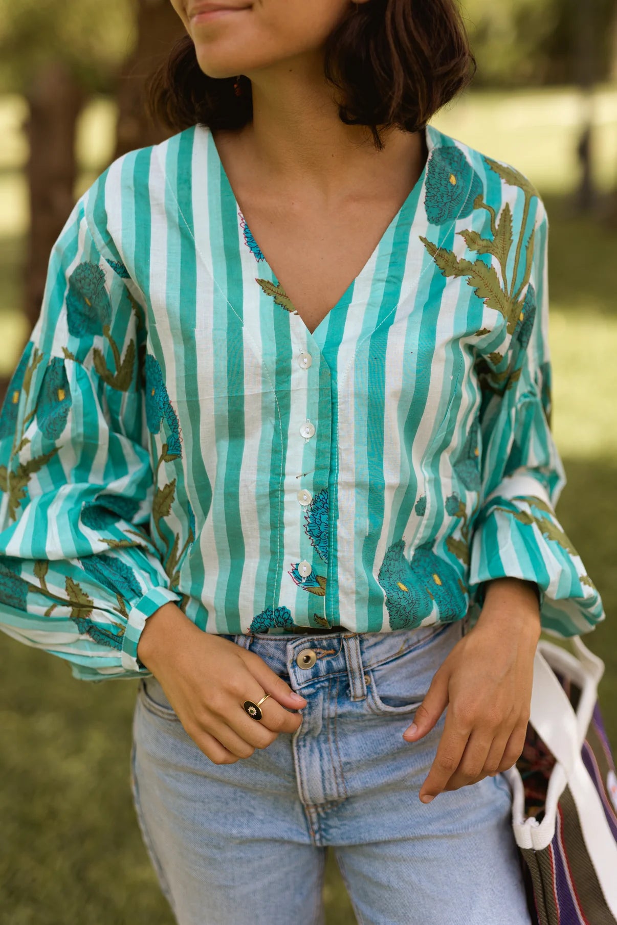 CAMISA TURQUESA