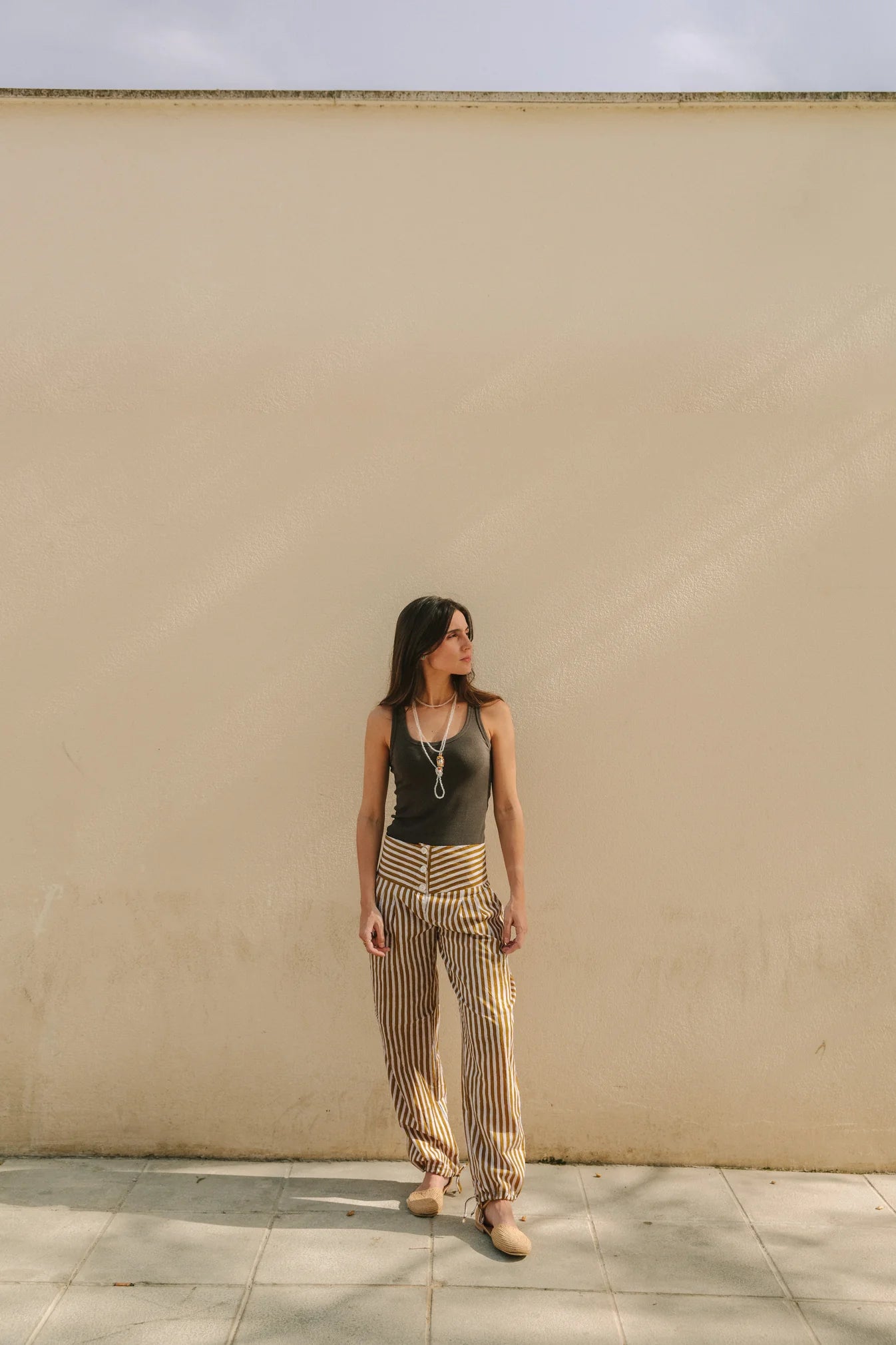 PANTALÓN RAYAS VERDE