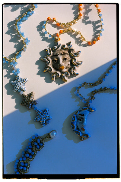 Luna Ceramic Long Necklace