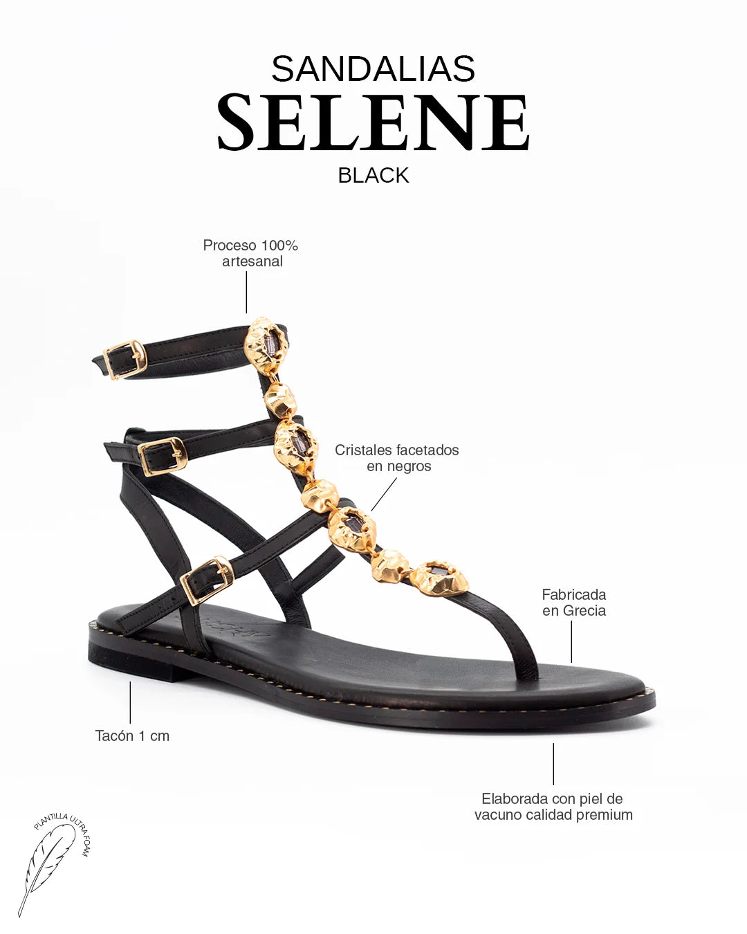 SANDALIAS SELENE BLACK