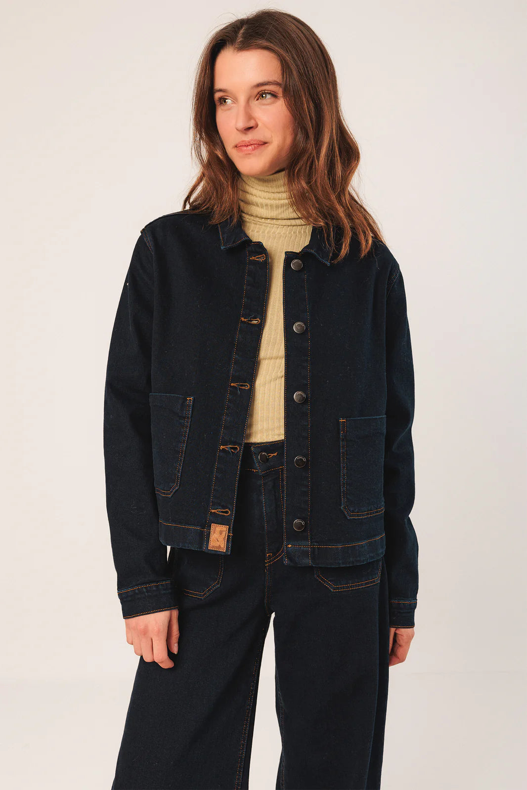CAZADORA DENIM NAVY