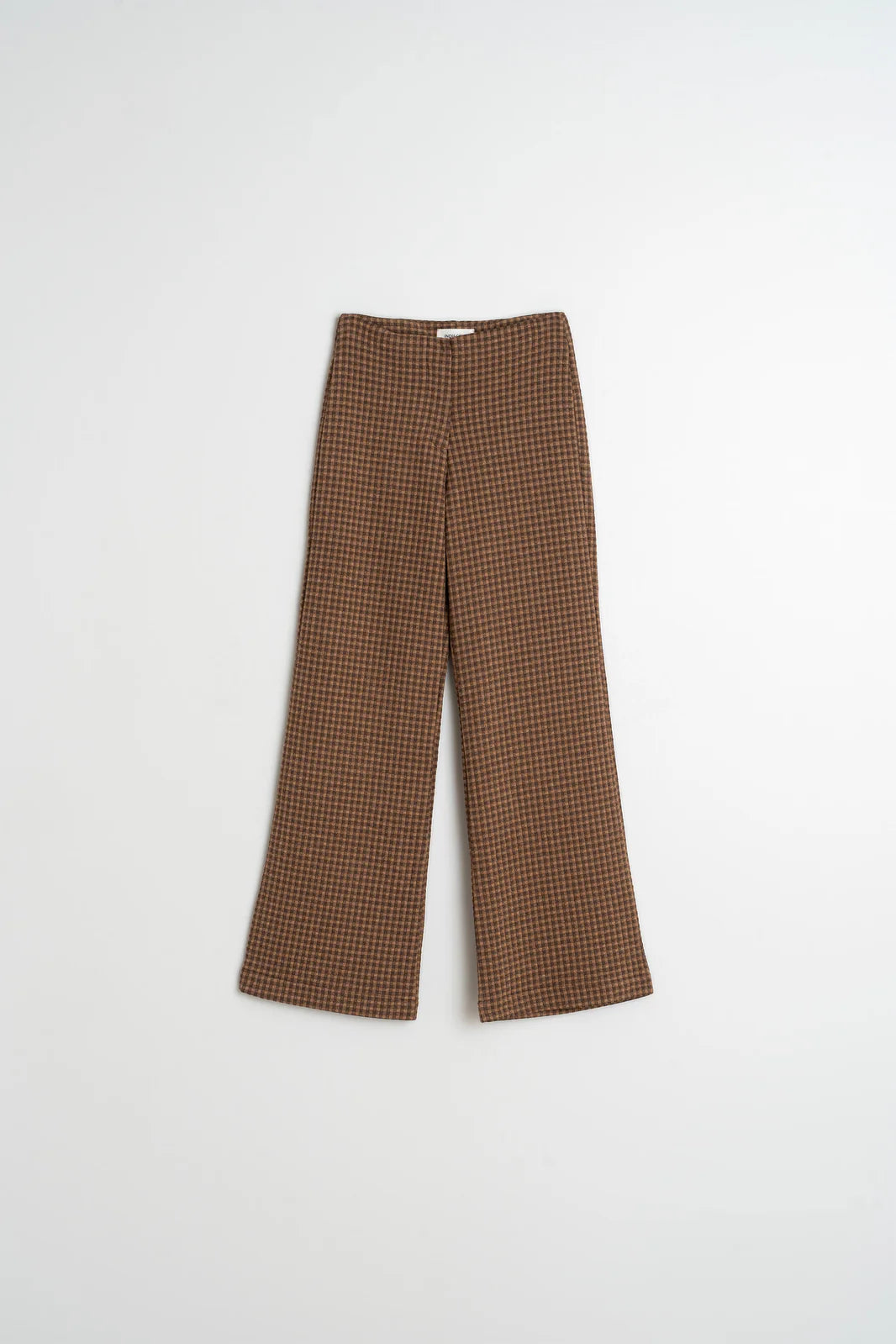 PANTALÓN JACQUARD DOBLE TELA CHOCOLATE
