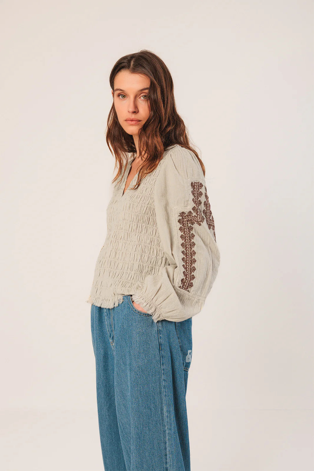 BLUSA BORDADO ÉTNICO STONE