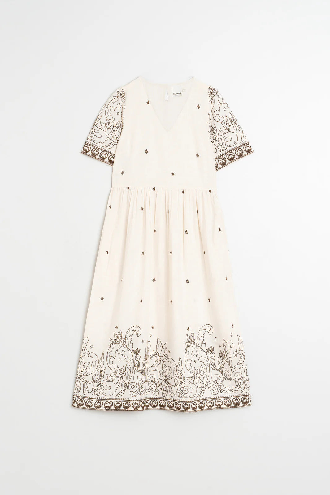 VESTIDO BORDADO CRUDO