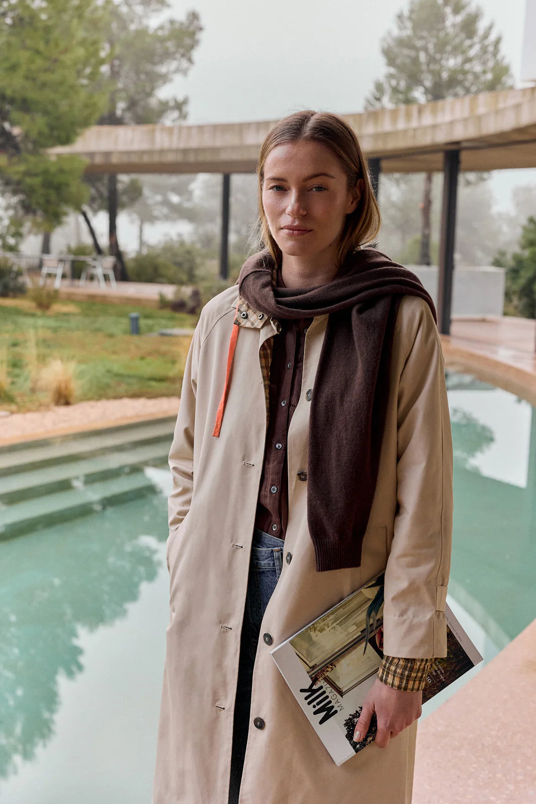 GABARDINA REVERSIBLE CUADROS