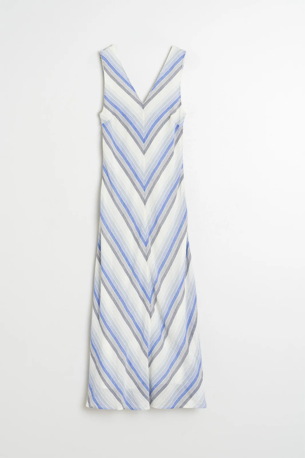 MAXI VESTIDO RAYAS AZUL